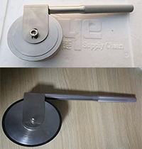 某企業(yè)非標(biāo)定做膠帶剝離強(qiáng)度測試手動(dòng)碾壓輪